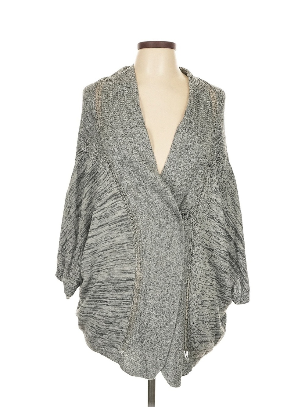 lululemon athletica Gray Knit Crewneck Sweater with Logo Pin
